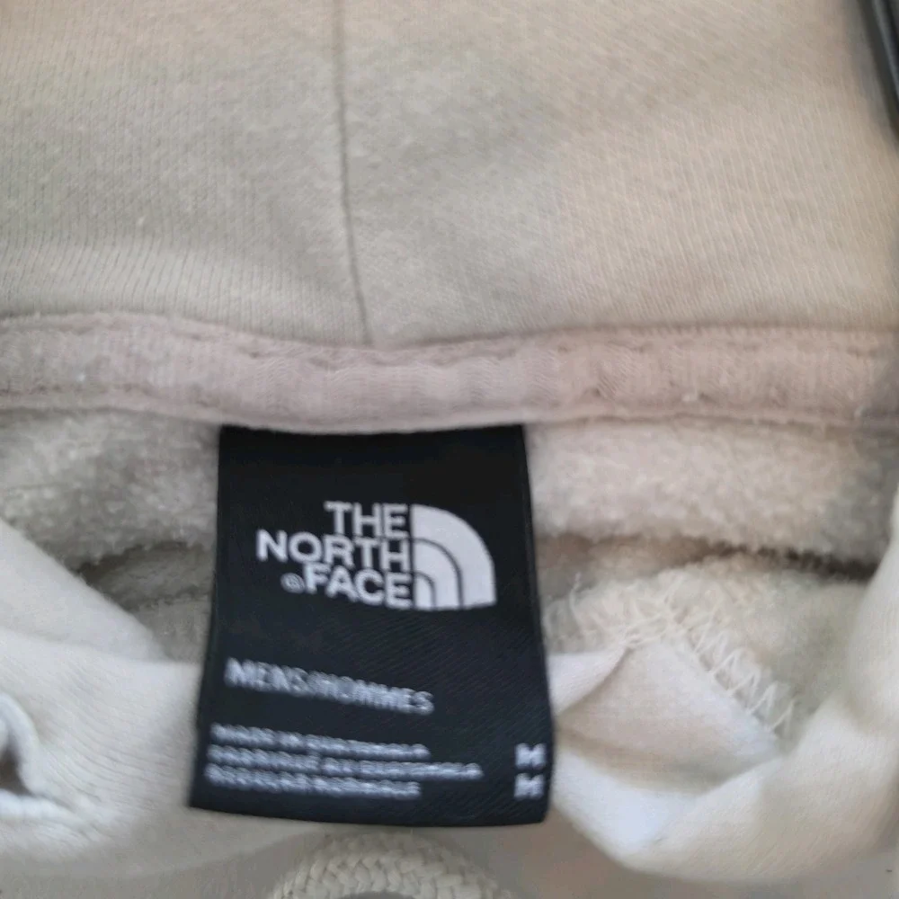The North Face Mens Off White Vertical Half Dome Logo Pullover Hoodie Size M